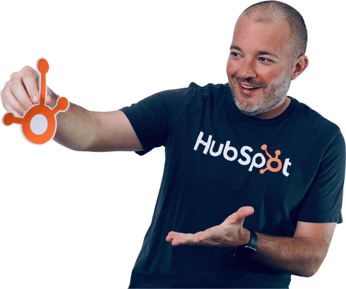 Kevin holding HubSpot sprocket