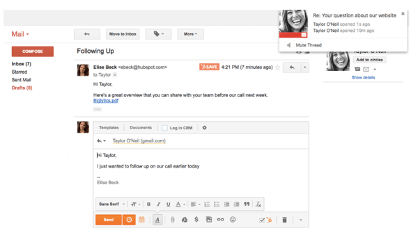 HubSpot-Cost-Gmail