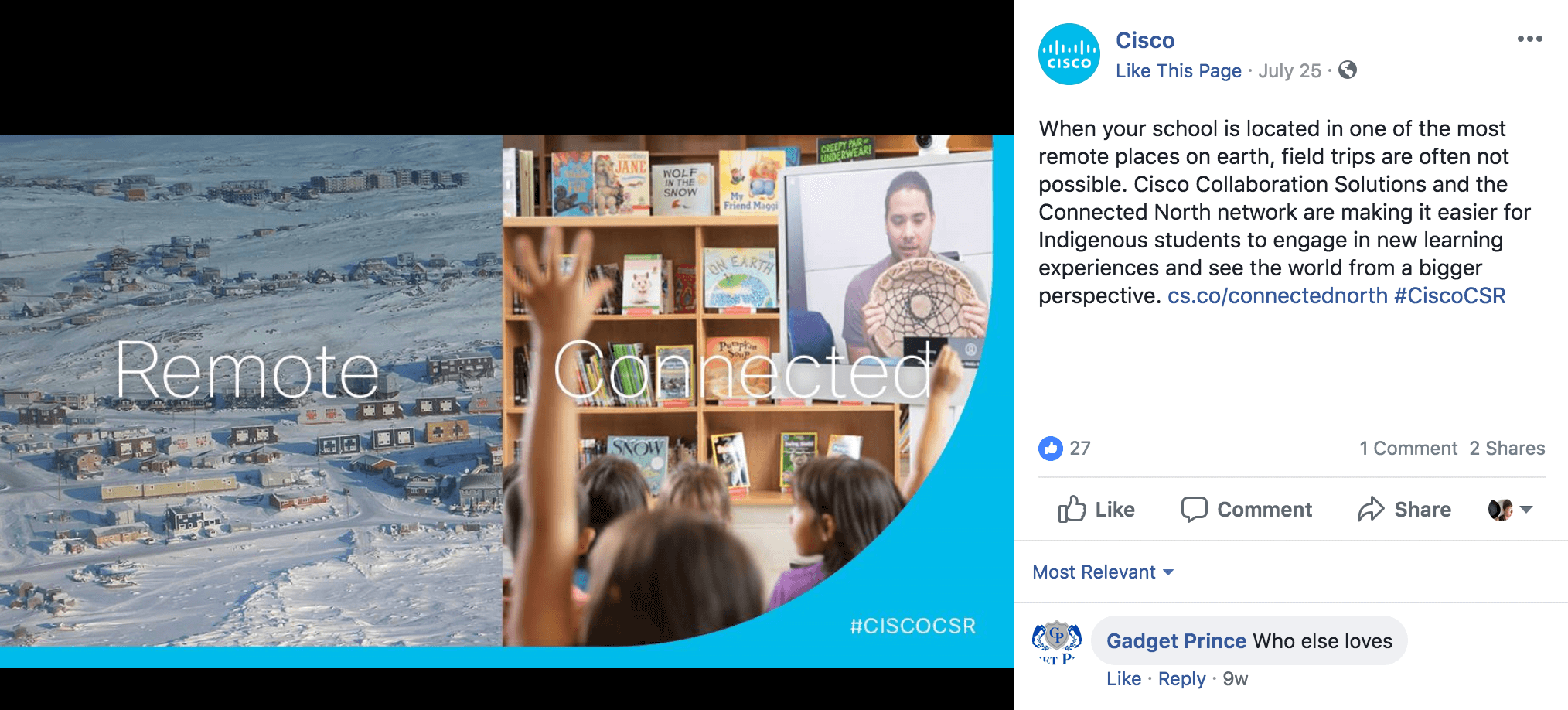 Cisco Facebook Content